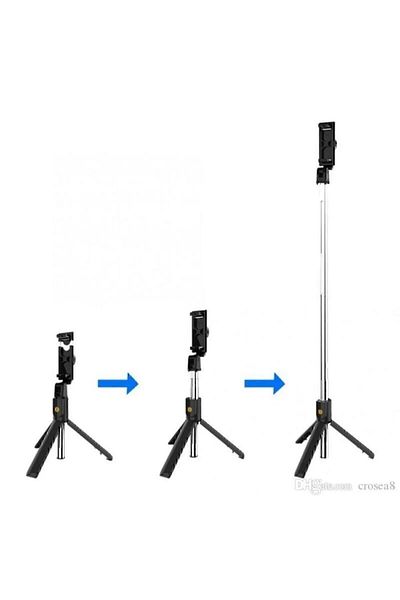 Tripod جهاز سيلفي بلوتوث عالي الجودة Myblack K07 مع جهاز تحكم عن بعد