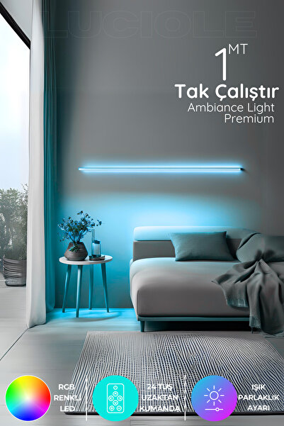 luciole Rgb Tak Çalıştır Kumandalı Led Strip Tube lambader elite