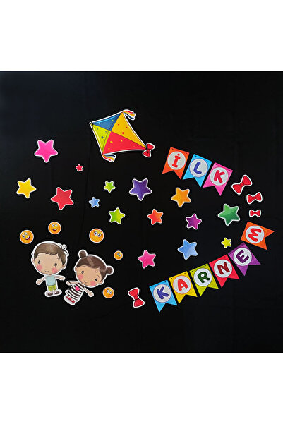 Etkinlikdenizi Uçurtma Temalı Ilk Karnem Karne Kılıfı Panosu