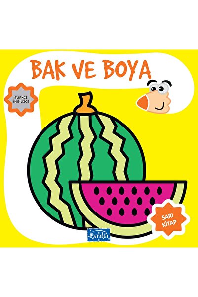 Parıltı Yayınları Bak ve Boya Sarı Kitap