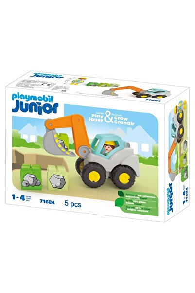 Playmobil Junior - Excavator cu brat mobil