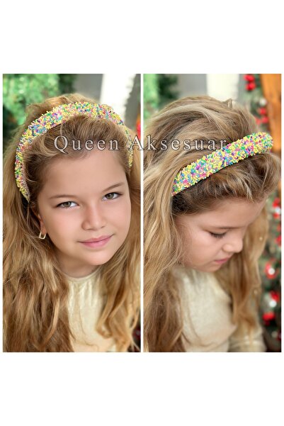 Queen Nelly Coroană de lux importată, de culoare galbenă, cu bomboane - Coroa...