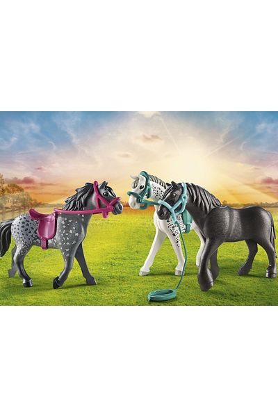 Playmobil - Set 3 Cai: Frizian, Knabstrupper, Andaluz