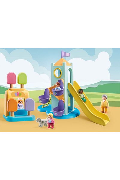 Playmobil - 1.2.3 ADVENTURE CASTLE WITH ICE CREAM STAND