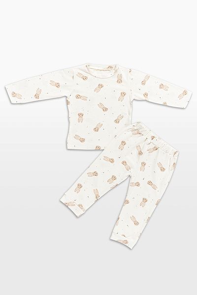 babynup Rabbit Patterned Baby Pajama Set