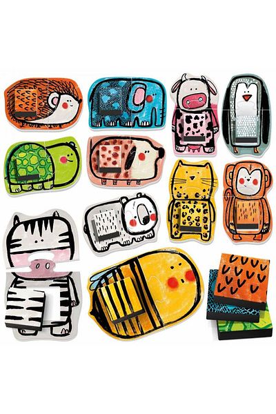 Headu Ecoplay - Puzzle-Uri Sa Potrivim Animalele