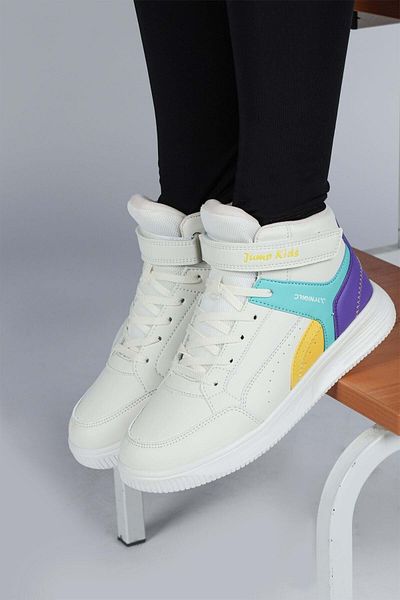 Jump 29185 Boğazlı Sneaker Ortopedik Çocuk Spor Ayakkabı Bej