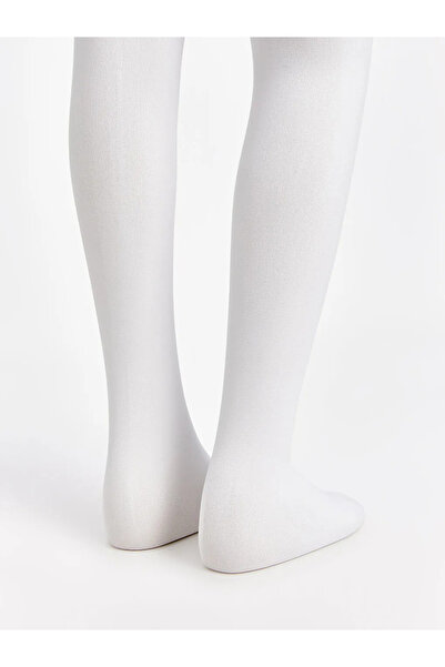 LC Waikiki Lcw Kids Ecru Basic Girls Thermal Pantyhose