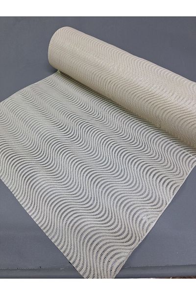 Başak Ev Tekstili Culoarea crem PVC Trim Lace Runner - Acoperire pentru rafturi și dulapuri