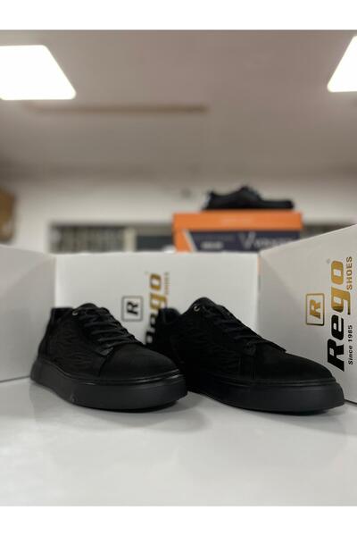 Rego 1720 Black Khaki? Leather? Men's Shoes