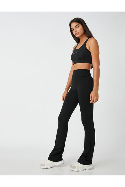 Koton Recovery Leggings Flat Leg High Waist Soft Texture