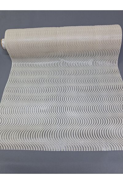 Başak Ev Tekstili Culoarea crem PVC Trim Lace Runner - Acoperire pentru rafturi și dulapuri
