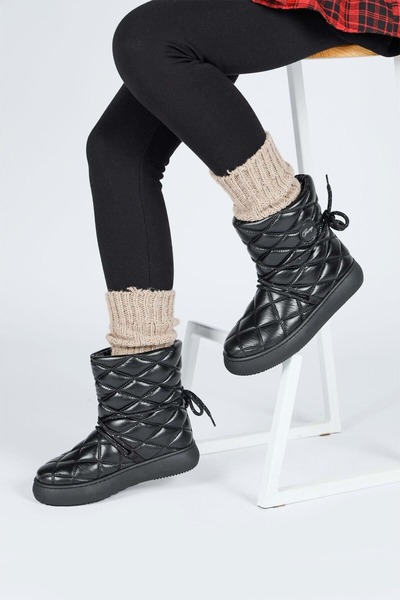Jump 60214 Unisex Çocuk Kar Botu SİYAH