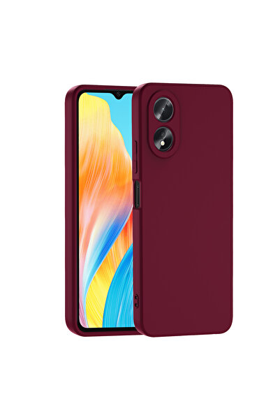 Nezih Case Oppo A38 Uyumlu Kamera Korumalı (KADİFE İÇ YÜZEY) Renkli Silikon K...