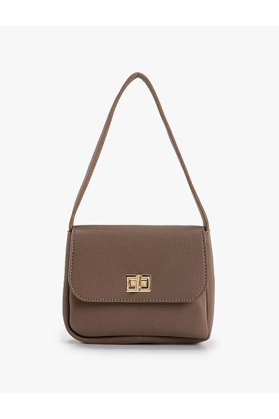 Koton Faux Leather Baguette Bag with Cover