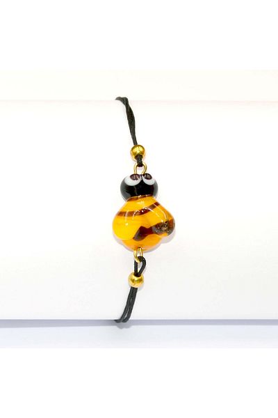 Polonezköy Cam Sanat Merkezi ?Natural Glass Bee Bracelet – Handmade Elegant Murano Glass Design