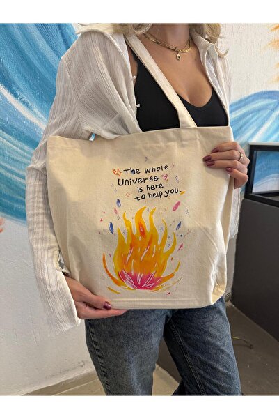 page journals Kanvas Bez Çanta -  Pinterest  - 320 GR - %100 PAMUK - BÜYÜK BOY