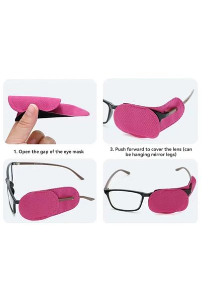 glasses accessory Pink 1 Pair Eye Cover Tape - Cloth