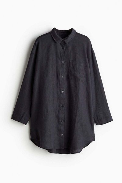 H&M Washed linen nightshirt