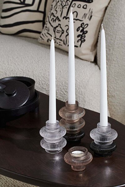 H&M Glass candle lantern