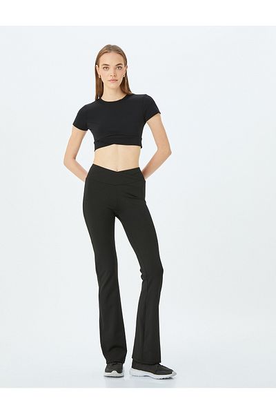 Koton Αθλητικό κολάν ψηλής μέσης Slim Fit Spanish Leg