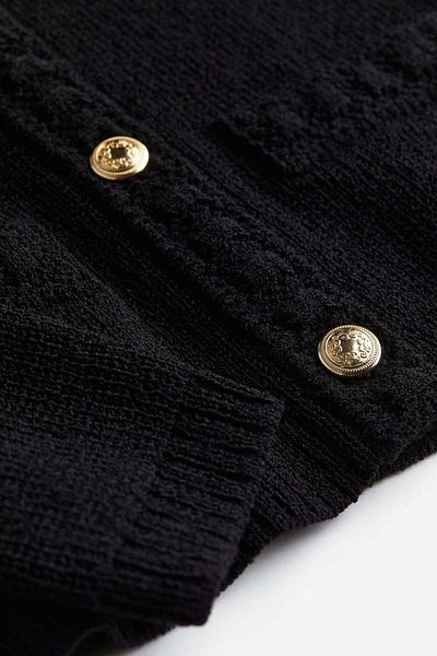 H&M Textured-knit cardigan