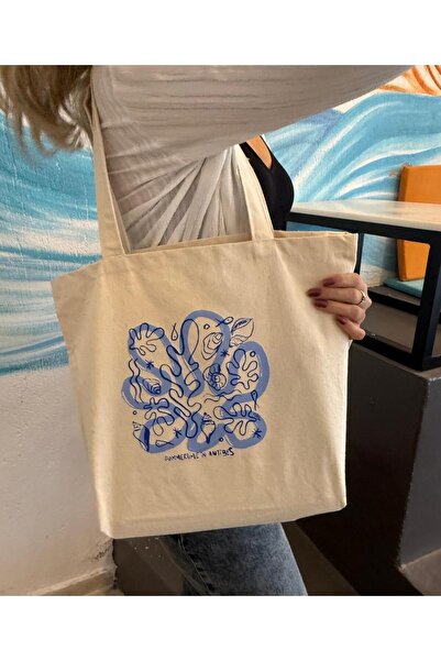 page journals Kanvas Bez Çanta - SUMMERTIME  - 320 GR - %100 PAMUK - BÜYÜK BOY