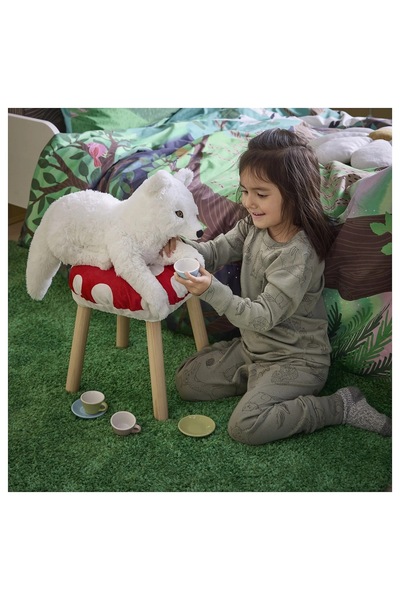 IKEA لعبة طرية بيضاء مقاس 60 سم - ثعلب القطب