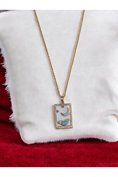 G&M Gift Shop قلادة نسائية من الشمس التارو، منجم إيفري ولون ذهبي