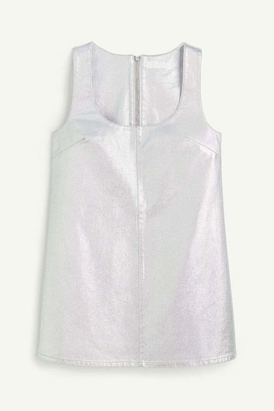 H&M Shimmering metallic denim dress