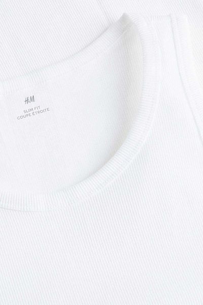 H&M Slim Fit Ribbed vest top