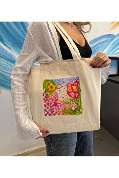 page journals Kanvas Bez Çanta - PEMBE  - 320 GR - %100 PAMUK - BÜYÜK BOY
