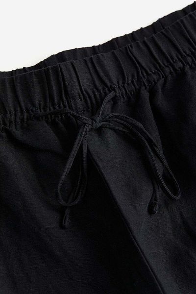 H&M Linen-blend pull-on trousers