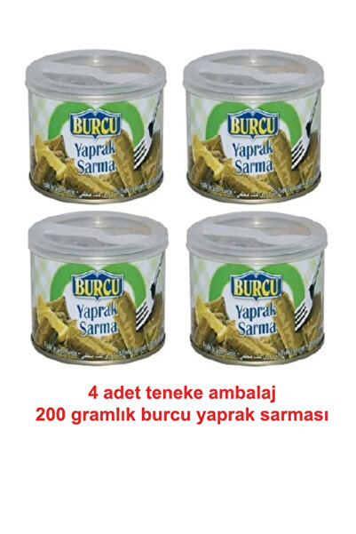 BURCU yaprak sarma 400 gram teneke ambalaj 4 adet