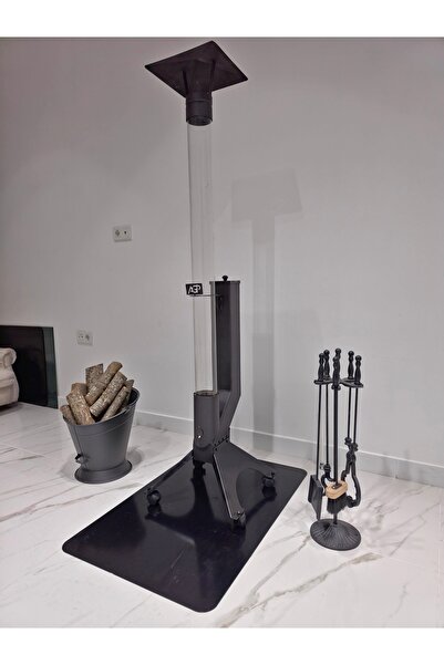 VAV Mühendislik Bacasız Camlı Füze Pelet Sobası (Dış Mekan)