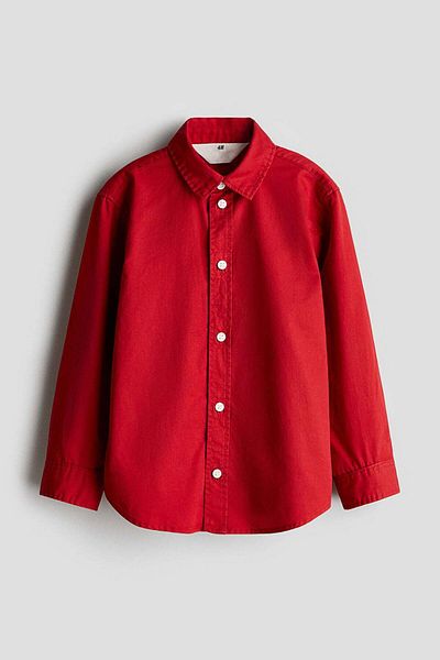 H&M Long-sleeved cotton shirt