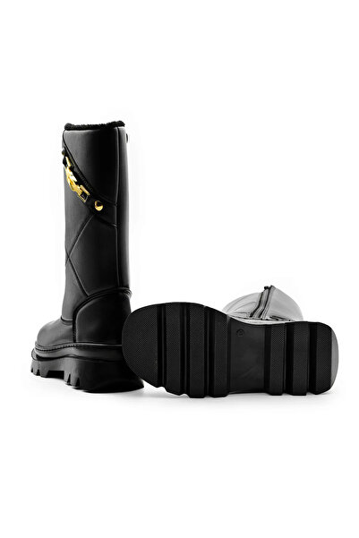 Genel Markalar Kız Çocuk Suya Dayanıklı Kışlık İç Astarlı Bot Ayakkabı F3379