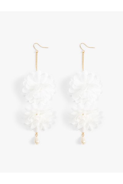 Koton Earrings with Dangle Flower Detail