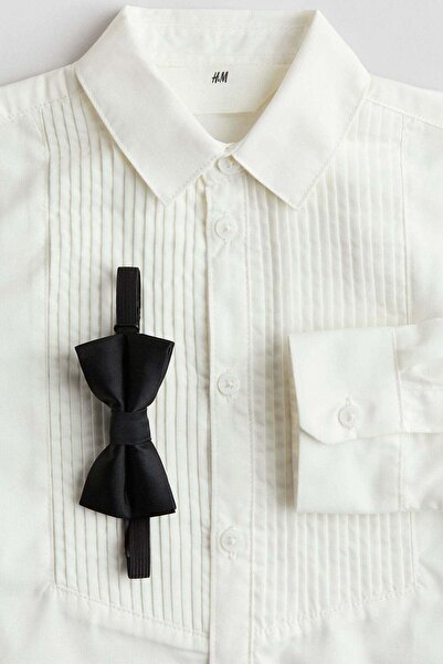 H&M Tuxedo shirt with a bow tie
