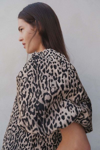 H&M Balloon-sleeved blouse