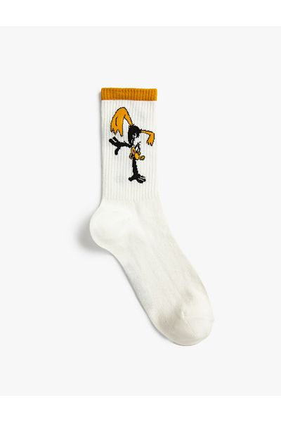Koton Лицензирани бродирани чорапи Daffy Duck Socket