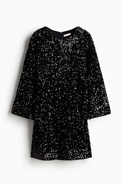 H&M Sequined A-line dress