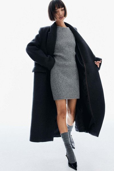 H&M Rib-knit boat-neck dress