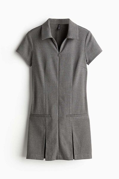 H&M Collared zip-front dress