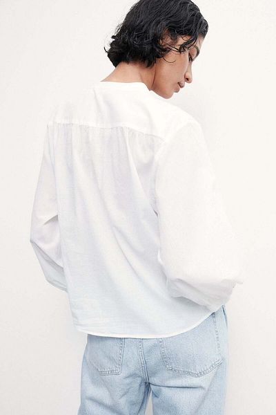 H&M Ladder-lace-detail blouse