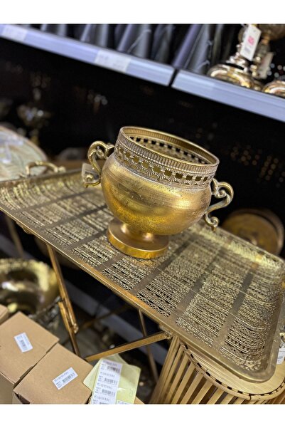 hediye Ferforje Metal Eskitme Vazo