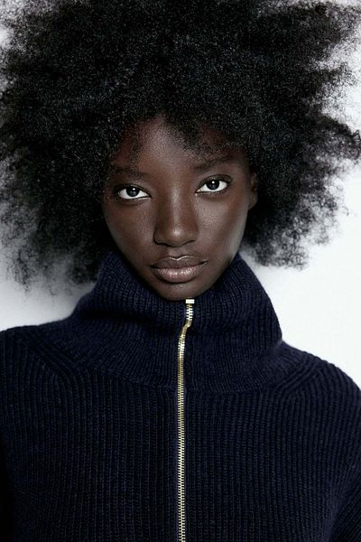 H&M Zip-top rib-knit jumper