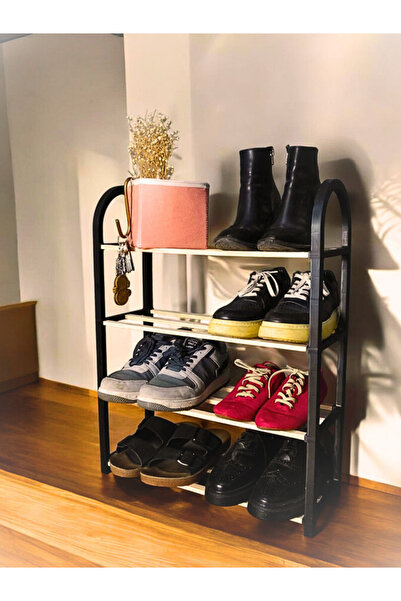 CimriKese Masif Ahşap Ayakkabılık, Kitaplık, Organizer, Çok Amaçlı Dekoratif Açık Ahşap Dolap