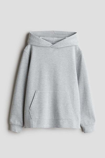 H&M Waffled jersey hoodie