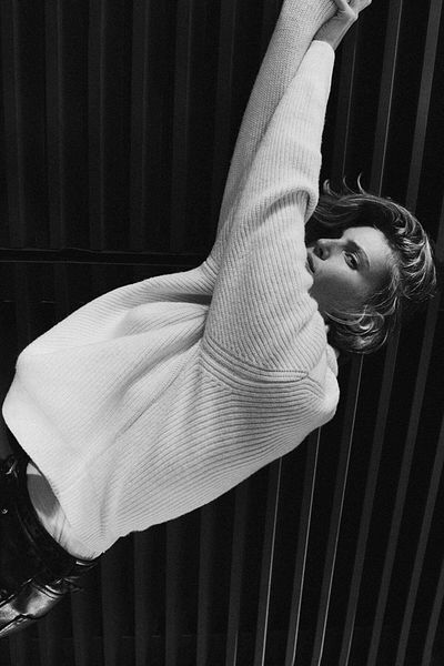 H&M Rib-knit polo-neck jumper